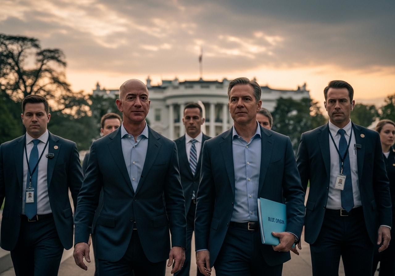 Bezos Targets Musk’s Space Empire Amid Political Chaos