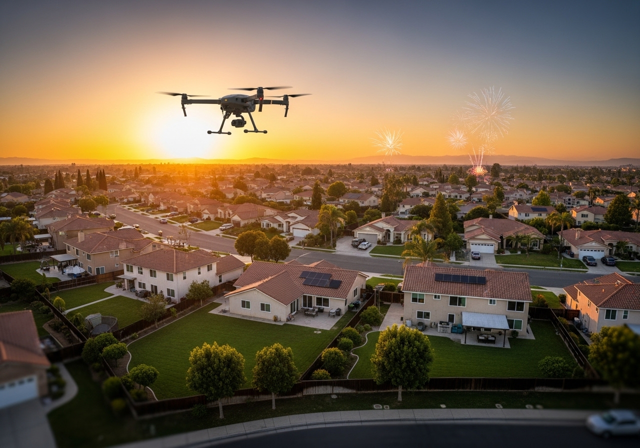Drones Invade Privacy: Fireworks Monitoring Sparks Outrage