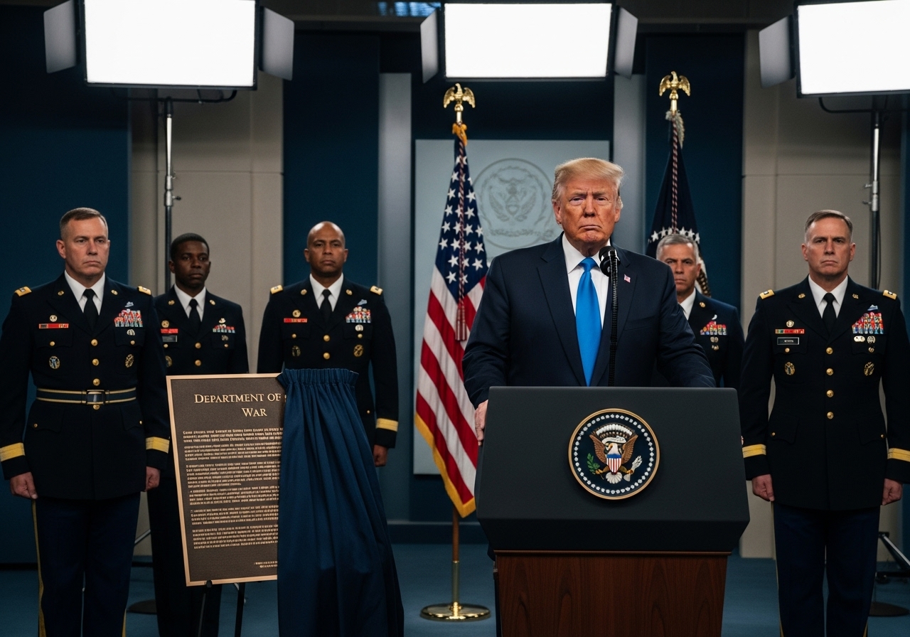 Trump Resurrects Department of War Name: Bold Move