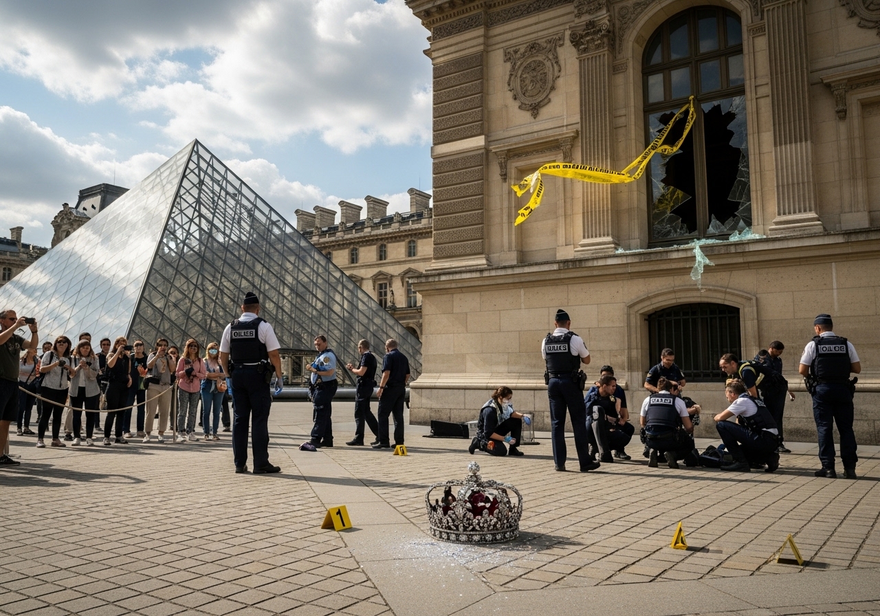 Daylight Robbery at Louvre: Priceless Jewels Stolen