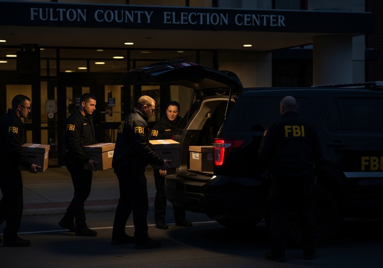 Tulsi Gabbard’s Presence at FBI Raid of Fulton County Election Office Sparks Panic